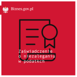 Biznes.gov.pl – zaświadczenie o niezaleganiu w podatkach.