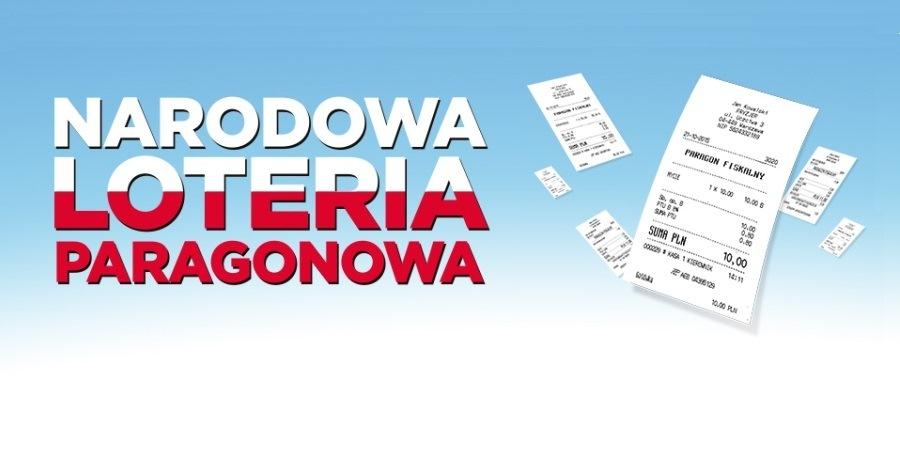 Grafika na której widnieje napis Narodowa Loteria Paragonowa