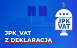 Napis JPK z deklaracją oraz logo JPK_VAT
