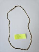 3 - zdjęcie przedstawia łańcuszek złoty, próba złota 0,585, masa 12,41g;