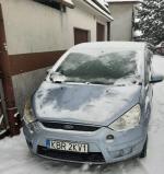 Samochód osobowy Ford S-Max, typu Van. Kolor srebrnobłękitny metalik. 
