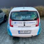 Samochód Skoda Citygo kolru białego, van. 