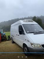 MERCEDES-BENZ SPRINTER SAMOCHÓD CIĘŻAROWY VAN 2003 KSU2UJ8 ,chłodnia, rodzaj paliwa olej napędowy