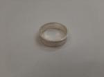 Obrączka srebrna o szerokości 0,6 cm
