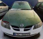 Samochód osobowy marki Nissan Almera,  2003r., pojemność silnika 1497 cm3, 72 kW, zasilany benzyną,  zielono-biały
