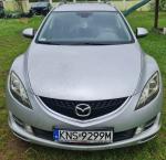 Samochód osobowy Mazda 6 kombi. Ciemne tylne szyby. 