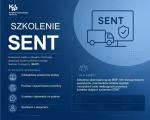 Grafika z napisami dot. szkoleń z SENT.