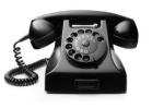 Symbol telefonu - zdjęcie klasyczny aparat telefoniczny z tarczą.