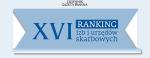 Na niebieskim tle Napis XVI Ranking Izb i Urzędów Skarbowych. U góry Napis Dziennik Gazeta Prawna.